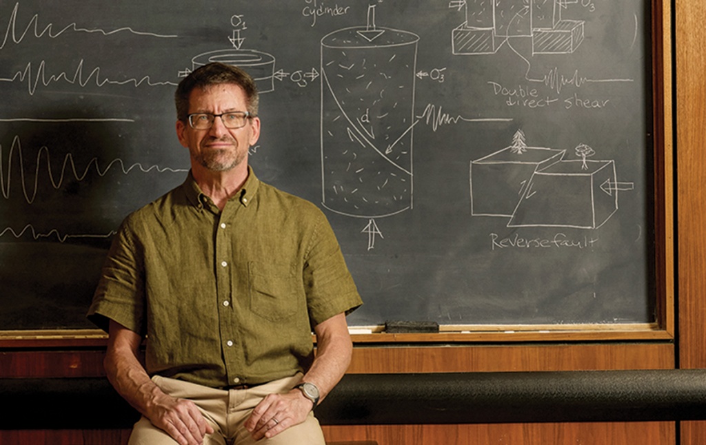portrait of Michael Blanpied in the classroom